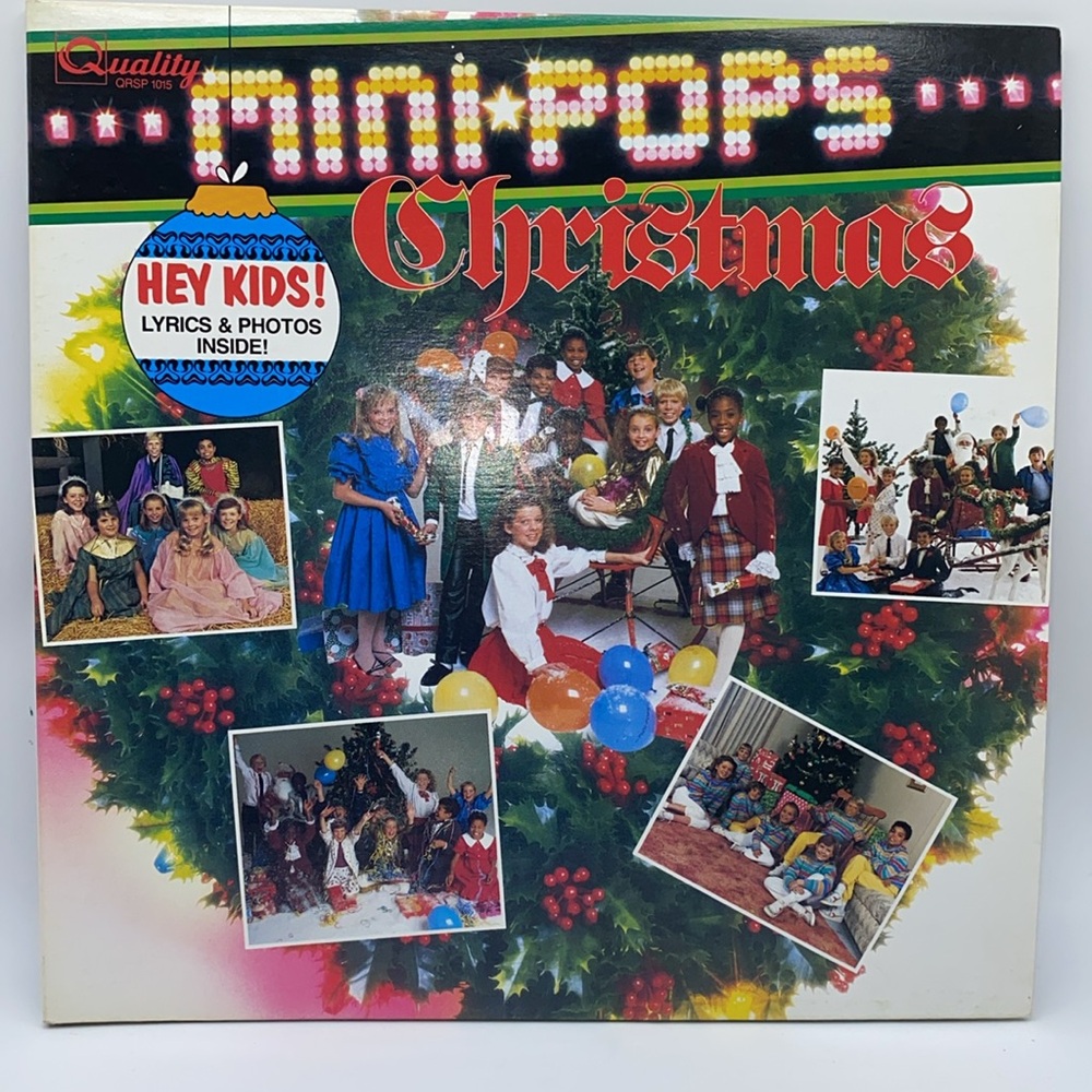 Mini Pops Christmas Vinyl Record LP Album Kids Pop Vintage